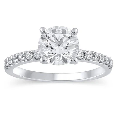 New Brilliance Lab Grown 1.68CTW Diamond Solitaire Ring in 14K White Gold