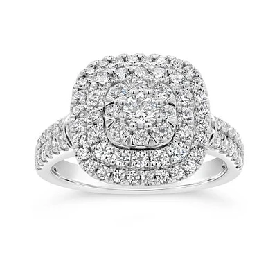 New Brilliance Lab Grown 1.29CTW Diamond Fashion Ring in 10K White Gold