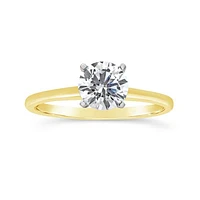 New Brilliance Lab Grown 1.00CT Diamond Solitaire Ring in 14K Yellow Gold