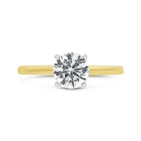 New Brilliance Lab Grown 1.00CT Diamond Solitaire Ring in 14K Yellow Gold