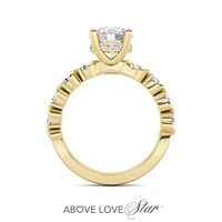 Above Love Lab Grown 2.25CTW Diamond Bridal Ring in 18K Yellow Gold