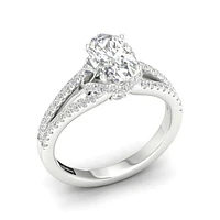 Jenny Packham Lab Grown 2.50CTW Diamond Bridal Ring in 18K White Gold