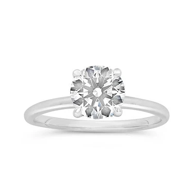 New Brilliance Lab Grown 1.58CTW Diamond Solitaire Ring in 14K White Gold