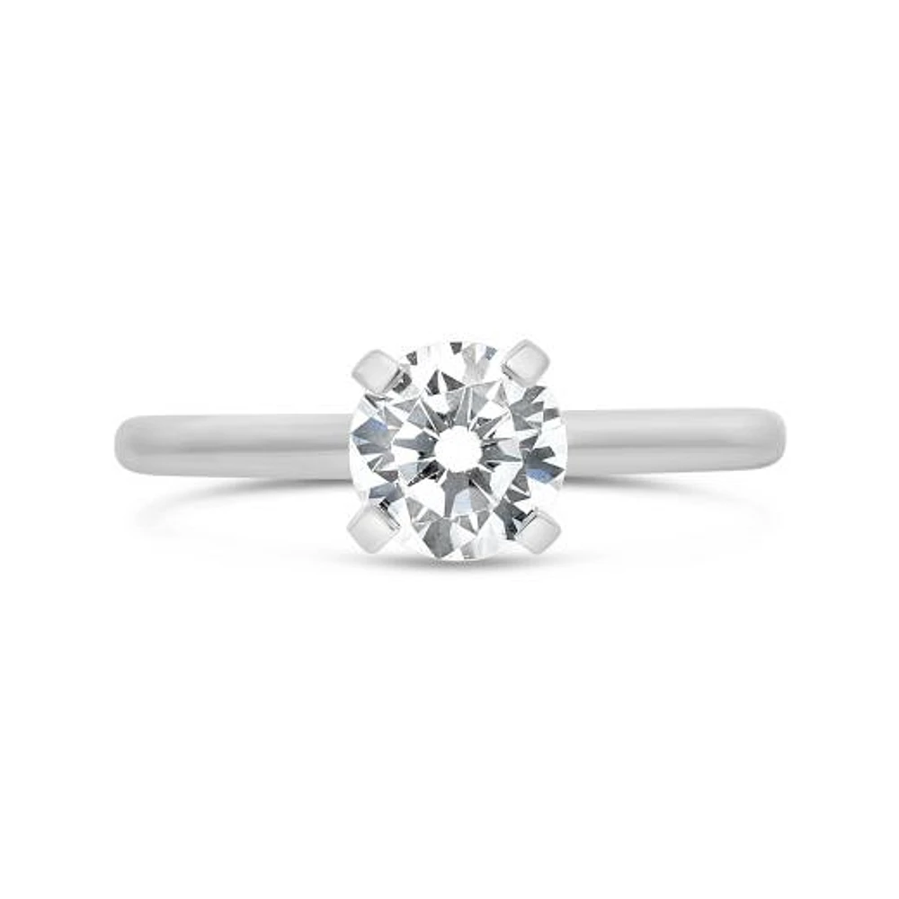 New Brilliance Lab Grown 2.00CT Diamond Solitaire Ring in 14K White Gold