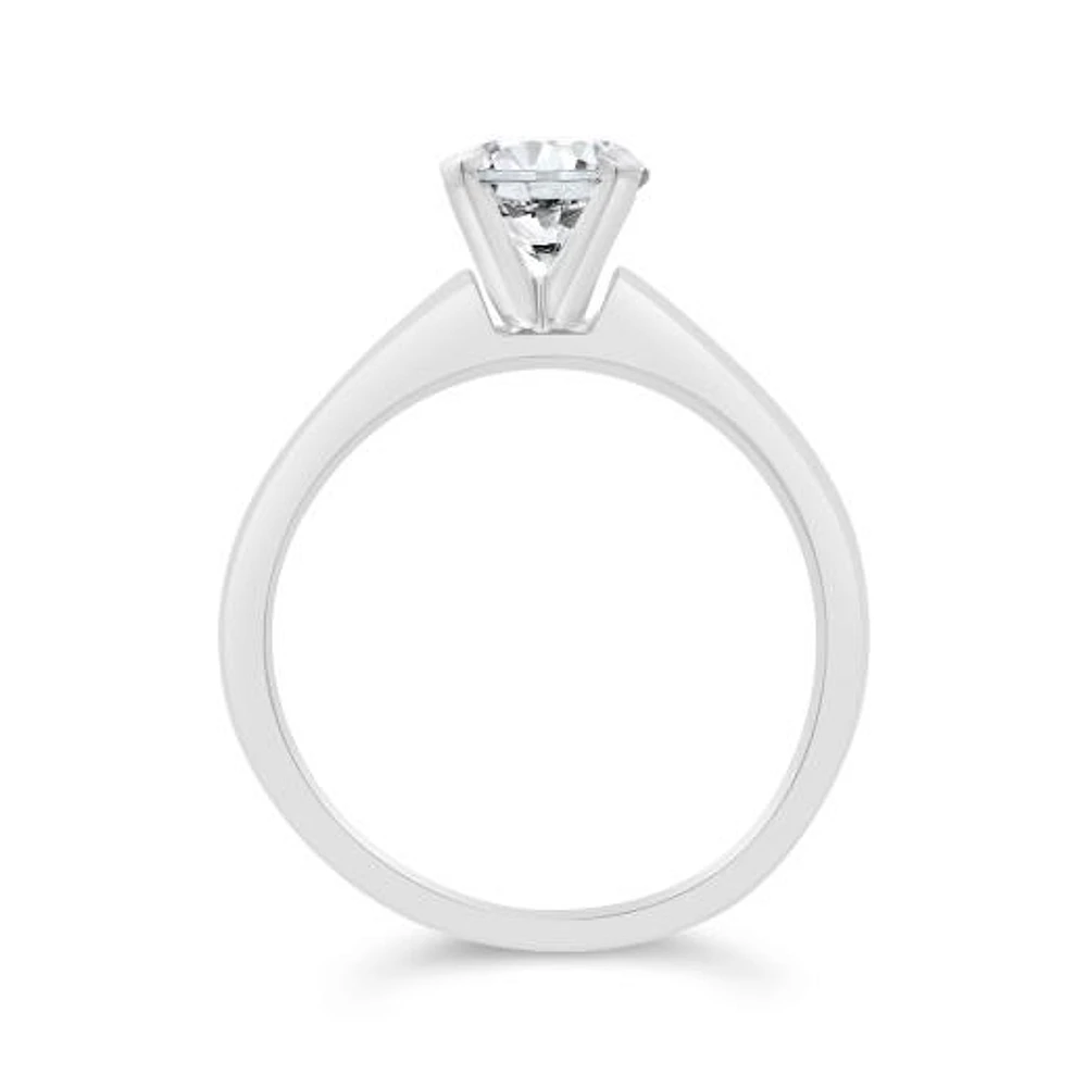 New Brilliance Lab Grown 2.00CT Diamond Solitaire Ring in 14K White Gold