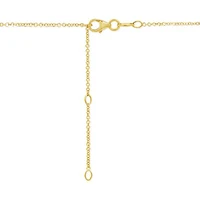 Glacier Fire Canadian Bar Diamond Necklace in 10K Yellow Gold