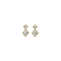 0.15CTW Diamond Stud Earrings in 10K Yellow Gold