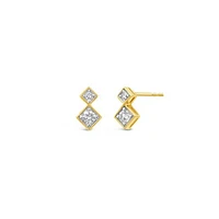 0.15CTW Diamond Stud Earrings in 10K Yellow Gold