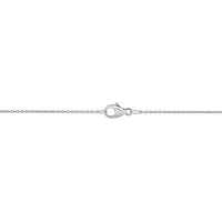 0.10CTW Three Stone Diamond Necklace in 10K White Gold