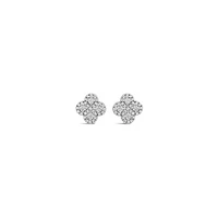 10K White Gold 0.30CTW Diamond Fashion Stud Earrings