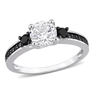 JULIANNA B Sterling Silver Created White Sapphire & Diamond Ring