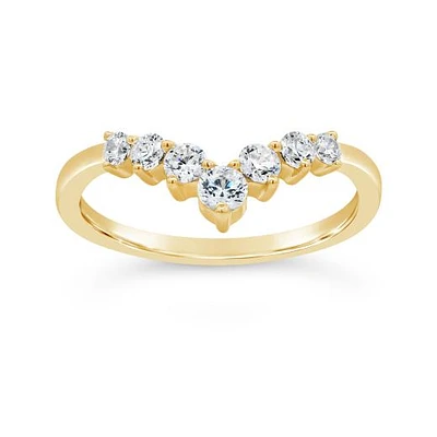 New Brilliance Lab Grown 0.50CTW Contour Diamond Band in 14K Yellow Gold