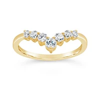 New Brilliance Lab Grown 0.50CTW Contour Diamond Band in 14K Yellow Gold