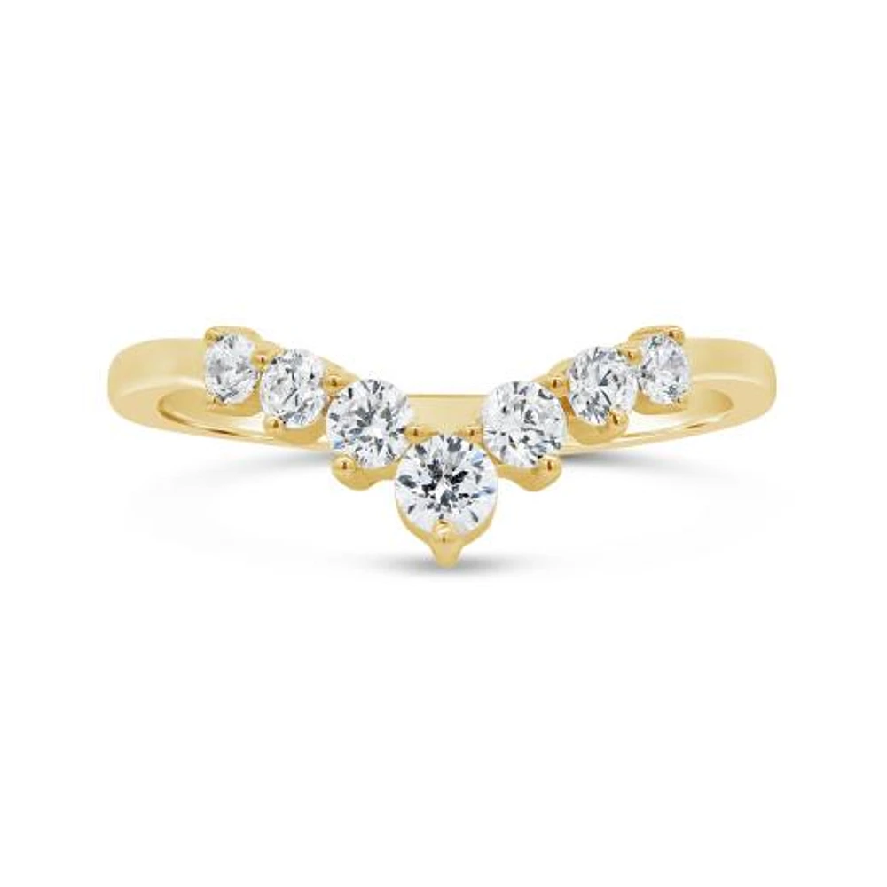 New Brilliance Lab Grown 0.50CTW Contour Diamond Band in 14K Yellow Gold