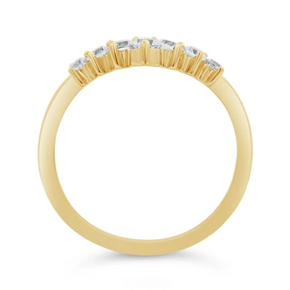 New Brilliance Lab Grown 0.50CTW Contour Diamond Band in 14K Yellow Gold