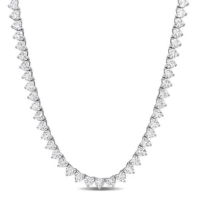 JULIANNA B Sterling Silver Created White Sapphire 18.5" Necklace