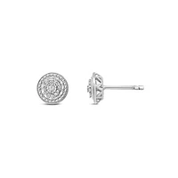 Bouquet 0.10CTW Diamond Stud Earrings in Sterling Silver