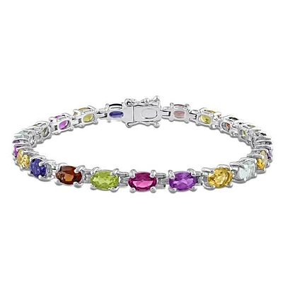 JULIANNA B Sterling Silver Multi-Gemstone 7" Bracelet