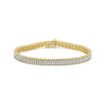 New Brilliance Lab Grown 1.95CTW Diamond Link Bracelet in 10K Yellow Gold