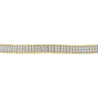 New Brilliance Lab Grown 1.95CTW Diamond Link Bracelet in 10K Yellow Gold