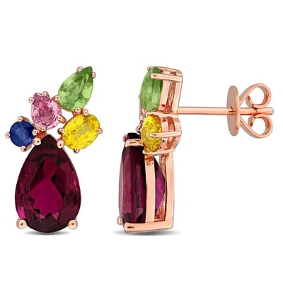 JULIANNA B 14K Rose Gold Multi-Gemstone Earrings