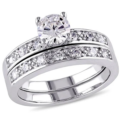 Julianna B Sterling Silver Cubic Zirconia Bridal Set