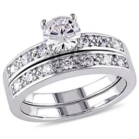Julianna B Sterling Silver Cubic Zirconia Bridal Set