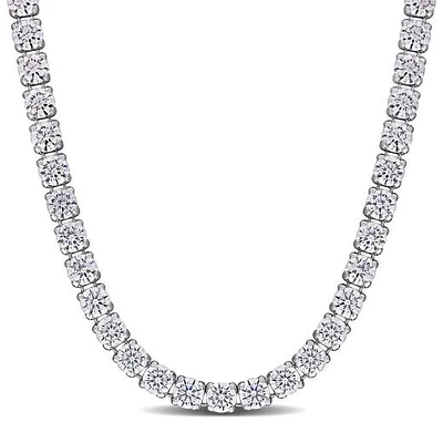 Julianna B Sterling Silver Cubic Zirconia Necklace 17" + 2" Extender