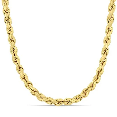 JULIANNA B 10K Yellow Gold 24" 5MM Rope Chain