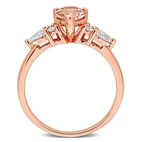 JULIANNA B 14K Rose Gold Morganite & Diamond Engagement Ring