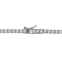 Julianna B Sterling Silver Created Ruby & Created White Sapphire Necklace 17