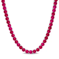 JULIANNA B Sterling Silver Created Ruby 17" Necklace