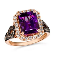 Le Vian 14K Strawberry Gold Grape Amethyst & 0.82CTW Diamond Ring