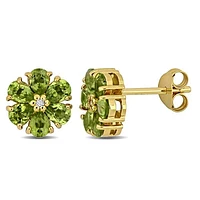 JULIANNA B Yellow Plated Sterling Silver Peridot Earrings