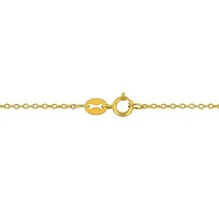 Julianna B Yellow Plated Sterling Silver Created White Sapphire 17" Necklace