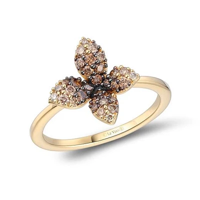 Le Vian 14K Honey Gold 0.46CTW Chocolate Ombre Diamond Ring