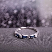 JULIANNA B 10K White Gold Sapphire & Diamond Ring