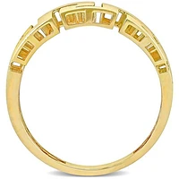 JULIANNA B Men's 14K Yellow Gold Greek Key Ring