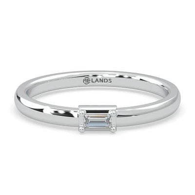 Lands Collection Modern Electrum Canadian Diamond Fashion Ring Size 6.5