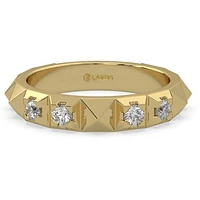 Modern Electrum Canadian 0.15CTW Diamond Fashion Ring Size