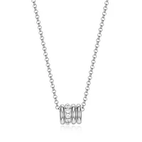 Elle "Goddess" 3-Row Circle Cubic Zirconia 17+3" Necklace