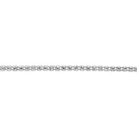 Sterling Silver 18" 2mm Ice Cube Link Chain