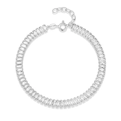 Reign Baguette Clear Cubic Zirconia Tennis Bracelet