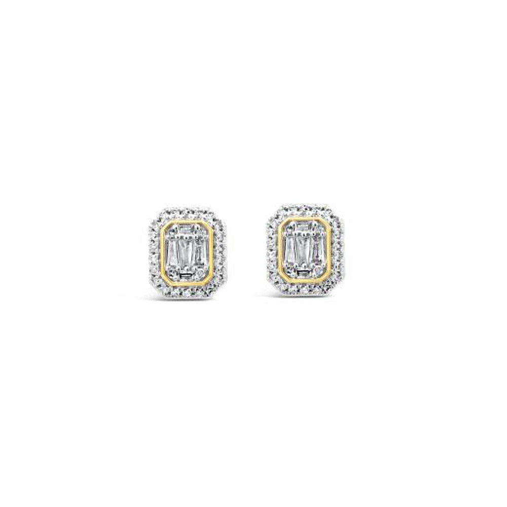 0.20CTW Diamond Fashion Stud Earrings in 10K Yellow Gold