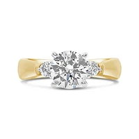 New Brilliance Lab Grown 1.70CTW Diamond Bridal Ring in 14K Yellow Gold