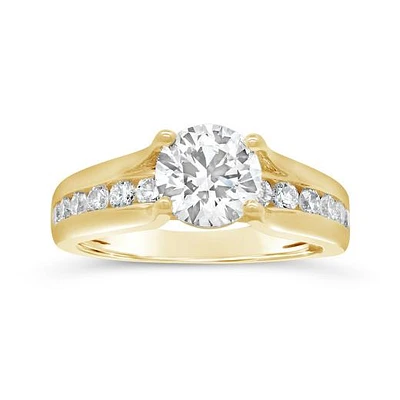 New Brilliance Lab Grown 2.00CTW Diamond Bridal Ring in 14K Yellow Gold