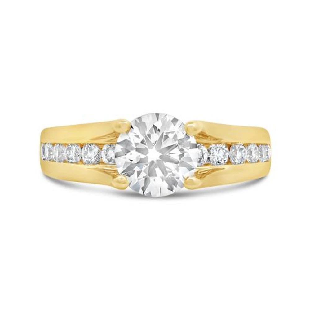 New Brilliance Lab Grown 2.00CTW Diamond Bridal Ring in 14K Yellow Gold