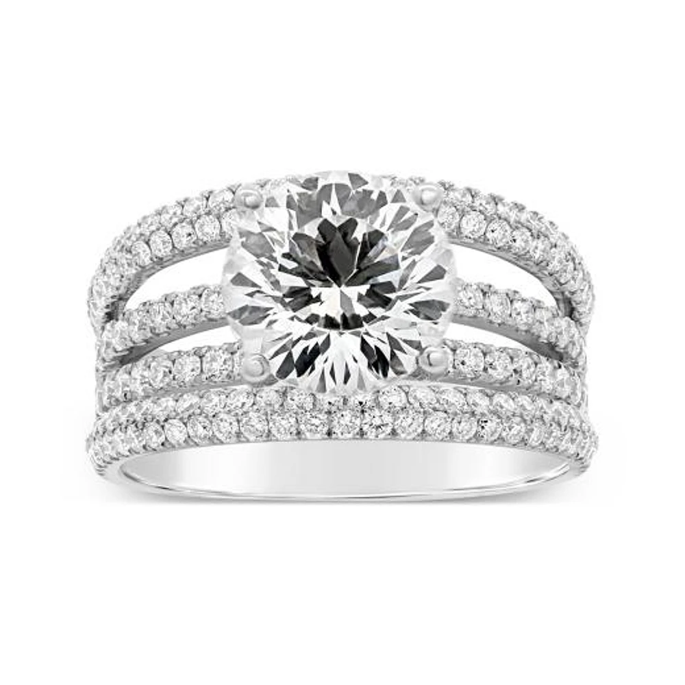 Charmed By Richard Calder Lab Grown 4.27CTW Diamond Ring in 14K White Gold