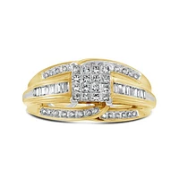 10K Yellow Gold 0.50CTW Diamond Fashion Ring