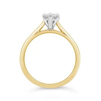 New Brilliance Lab Grown 1.00CT Marquise Diamond Ring in 14K Yellow Gold